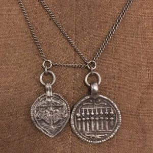 Club Monaco Silver Coin Necklace